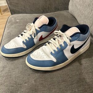 Nike Air Jordan 1 Low SE 'Motion Pack' Blue Red Men Size 14 Shoes
